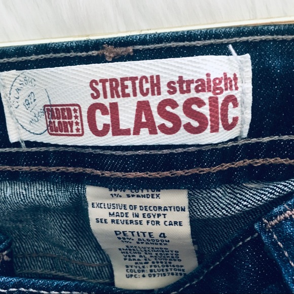 Faded Glory Classic Stretch Streight Petite Jeans - Picture 4 of 5